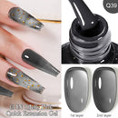 LILYCUTE 7ML 3 IN 1 Clear Jelly Quick Extension Nail Gel Semi Permanente Soak Off UV Long Lasting Construction Gel Varnish Nail
