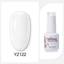 Clou Beaute 15ml Red Black White Green Neon Gel Nail Polish Base Top Coat Velvet Top 400 Colors Semi Permanent Gel Nail Varnish