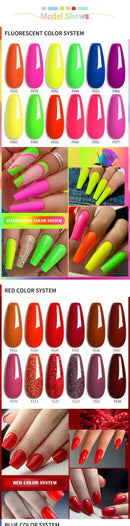 LILYCUTE 6Pcs/Set 7ML Brown Gel Nail Polish Winter Coffee Semi Permanent Soak Off UV Gel Design Nail Art Manicure Kit Varnish
