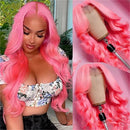 Rose Pink Color Body Wave Bundles Human Hair Unprocessed Virgin Hair Colored Fashion Pink Raw Hair 1/2/3/4 Bundles Deals