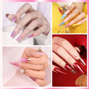 LNWPYH 2Pc Gel Nail Polish Kit Professional Glitter Nail Gel Polish Semi Permanent Soak Off UV Nail Art Gel Varnish Nail Art Set
