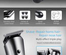 KEMEI KM-1407 Rechargeable Electric Nose Hair Clipper Multifunctional Men Hair Trimmer Professional Electric Shaver Beard Razor