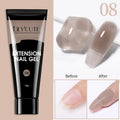 LILYCUTE 1Pc Quick Extension Gel Nail Nude Pink Glitter Building Acrylic Semi Permanent Soak Off UV LED Polish Nail Art Varnish