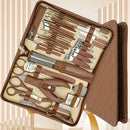 42pcs Professional Manicure & Pedicure Set | Stainless Steel Nail Clippers, Cuticle Nippers, Portable Travel Case, Beauty Tools