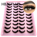 2023 New 20 pairs natural long 3D mink false eyelashes fake lashes makeup kit Mink Lashes extension eye lashes short eyelashes