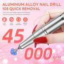 DianaBeauty 45000RPM Electric Nail Drill Machine Rechargeable Nail Polisher Portable Nail File For Gel Nails Remover Manirure