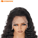 Deep Wave Human Hair Wigs Remy Brazilian Hair Wig 13x4 HD Lace Frontal Human Hair Wig Deep Curly Wig Pre plucked Bleached Knots
