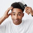 Black Metal African American Pick Comb Hair Combs Hair Comb for Hairdressing Styling Tool Salon Barber Shop