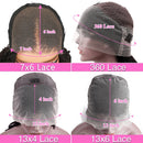 220 Density Body Wave 13x6 HD Transparent Lace Front Human Hair Wigs For Women 13x4 Lace Frontal Brazilian Wigs Pre Plucked with Natural Hairline