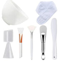 DIY Face Mask Mixing Bowl Set  Silicone Facial Applicator Brush Spatula with Measure Spoon Facial Skin Care Tool Beauty Supplies