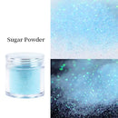6 Colors Glitter Candy Sugar Sand Loosen Powder Dust Woolen Nail Art Powder 10ml Per Jar