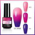 LILYCUTE 7ml Thermal Gel Nail Polish Winter Coffee Temperature Changing Semi Permanent Soak Off UV Nail Art Gel Varnish Manicure