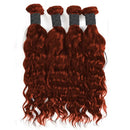 8-30" Ginger Color Natural Wave Bundles Human Hair Brazilian Hair Weave 1 3 4 Bundles  Remy Human Hair Extensions