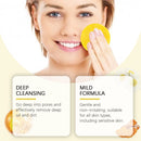 HOYGI Turmeric Kojic Acid Cleansing Pads Gentle Exfoliating Cleansing Pores Oil Control Brighten Smooth Washing Sponge Skin Care