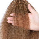 P4/27 Highlight Yaki Straight Human Hair Bundles 30 inch Ombre Brown Blonde Human Hair Bundles Brazilian Hair 1/3/4pcs Bundles