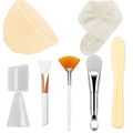 DIY Face Mask Mixing Bowl Set  Silicone Facial Applicator Brush Spatula with Measure Spoon Facial Skin Care Tool Beauty Supplies