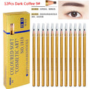 12Pcs/set Eyebrow Pencil Cosmetics for Makeup Tint Waterproof Microblading Pen Long Lasting Waterproof Blonde Brown Eye Brow