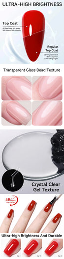 LILYCUTE 18ML Base Gel Top Coat Nail Polish Function Gel Semi Permanent Soak Off UV LED Nail Art Manicure Nail Varnish