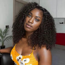 Afro Kinky Curly Human Hair Bundles 8-24 Inch Curly Weave 4C Unprocessed Virgin Afro Kinky Curl Extensions for Women Natural