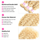 8-32 inch Deep Wave Human Hair Bundles Remy Brazilian Hair 613 Blonde Colored Deep Wave 1/3/4 Bundles Deals Human Hair Extension