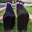 Raw Straight Human Hair Bundles Brazilian Straight Hair Bundles Human Hair 2/3/4 Pcs 8-30 Inches Human Hair Extensions