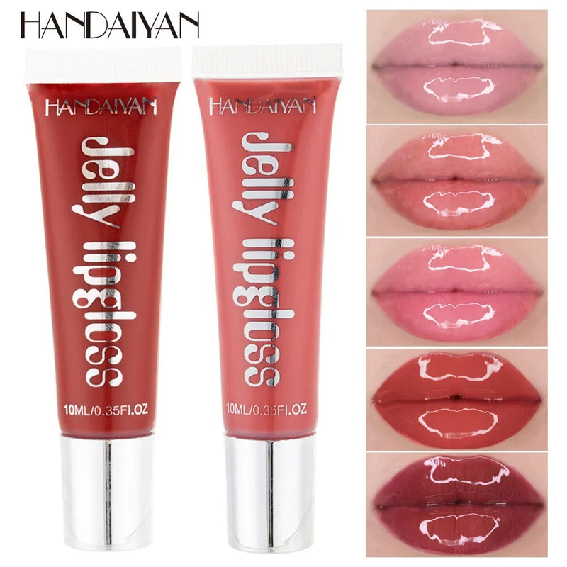 Jelly Lip Gloss Moisturising Lipstick Sexy Lip Oil Plumping Non-Sticky Long Lasting Repairing Primer Lip Balm Care Cosmetics