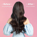 Style with ease using Ceramic Tourmaline Barrel with 40000000 Ionic Technology for smooth, shiny, and frizz-free hair results.