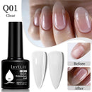 LILYCUTE 7ML Nude Pink Quick Extension Gel Nail Polish Milky Clear Sturcture Hard Enhanced Construction Gel Nail Art Manicure