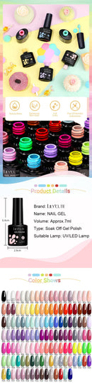 LILYCUTE 7ML Red Gel Nail Polish Matte Brown Semi Permanent Soak Off UV LED Gel Varnish Nail Art Design Manicure