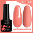 LILYCUTE Dark Grey Matte Color Series Gel Nail Polish Winter Long Lasting Full Coverage Manicure Soak Off Nails Art Gel Varnish