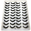 2023 New 20 pairs natural long 3D mink false eyelashes fake lashes makeup kit Mink Lashes extension eye lashes short eyelashes