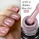 LILYCUTE 7ml Glitter Rose Gold Rubber Base Gel Nail Polish Nude Semi Permanent Soak Off UV LED Varnish DIY Nail Art Manicure