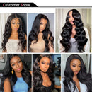 Daianran Body Wave Bundles Brazilian Hair Weave Bundles 1/3/4 PCS Human Hair Bundles Natural Black 14-30"Remy Hair Extensions