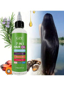 "Applying Batana Oil Chebe Oil Biotin Keratin to scalp"