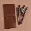 6pcs Soft Horse Hair Eye Makeup Brush Set - Complete Eyeshadow/Blending/Brow/Lip brush Tools