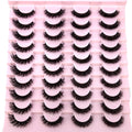 2023 New 20 pairs natural long 3D mink false eyelashes fake lashes makeup kit Mink Lashes extension eye lashes short eyelashes