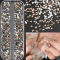 12Grids Ocean Gold Nail Art Charms Shell/Seahorse/Starfish White Half Round Pearl Gems 3D Mixed Punk Manicure Metal Rivets Studs