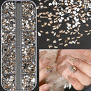 12Grids Ocean Gold Nail Art Charms Shell/Seahorse/Starfish White Half Round Pearl Gems 3D Mixed Punk Manicure Metal Rivets Studs