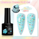 LILYCUTE 7ml Macaron Cream Gel Nail Polish Spring Nud Glitter Sequins Nail Art Varnish Semi Permanant Soak Off UV Gel Manicure