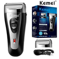 KM-9038 Powerful Rechargeable Shaver For Men Foil Electric Shaver Beard Head Shaving Electric Razor Facial USB with extra mesh