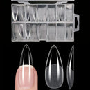 120Pcs Full Cover Press On Nail Tips Stiletto Almond Square Coffin French False Fake Soak Off Gel Nail Extension Tips Capsule