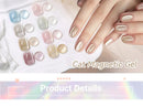 LILYCUTE 7ml Cat Magnetic Nail Gel Polish Gold Pink Glass Semi Permanent Soak Off UV Gel Crystal Varnis Nail Art Manicure