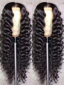 13x6 Lace Front Human Hair Wigs 40 42 Inch HD Loose Deep Wave Brazilian Curly Water Wavy 13x4 Lace Frontal Wigs For Women 250%