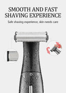 Kemei KM-1903 Unisex Private Electric Trimmer Electric Hair Shaver with LCD Display – All-in-One Full Body Hair Removal Device