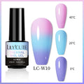 LILYCUTE 7ml Thermal Gel Nail Polish 2/3 Layers Temperature Changing UV Gel Semi Permanent Soak Off UV Nail Art Gel Varnish