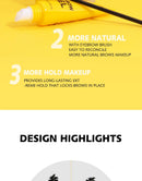3D Eyebrow Gel with Brush Waterproof Quick-drying White Gel Eyebrow Cream Long-Lasting Natural Eyebrows Styling