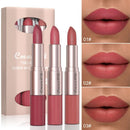 2 In 1 Double-ended Lipstick Lip Liner Pen Matte Pigment Non-stick Cup Skin Color 24H Lasting Waterproof Makeup Beauty Cosmetics