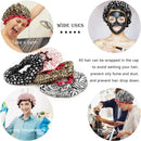 4 Pieces Shower Cap for Women, Elastic and Reusable,Environmental Protection Hair Bath Caps,Double Waterproof Layers Bathing Hat