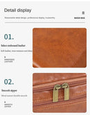 Leather Toiletry Bag for Men Women Dopp Kit Mens Hanging Toiletry Bag Travel Toiletry Bag for Traveling Large Cosmetic Bag for T