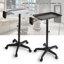 Salon Rolling Salon Tray Aluminum Trolley Cart Adjustable Height Mobile Beauty Salon Spa Storage Tray Tattoo Hairstylist Cart